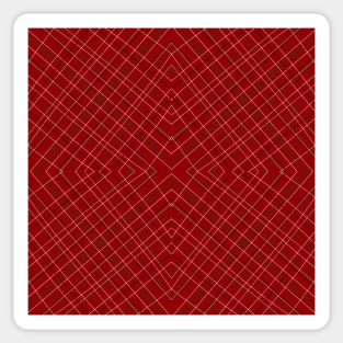 Deep Holiday Plaid Sticker